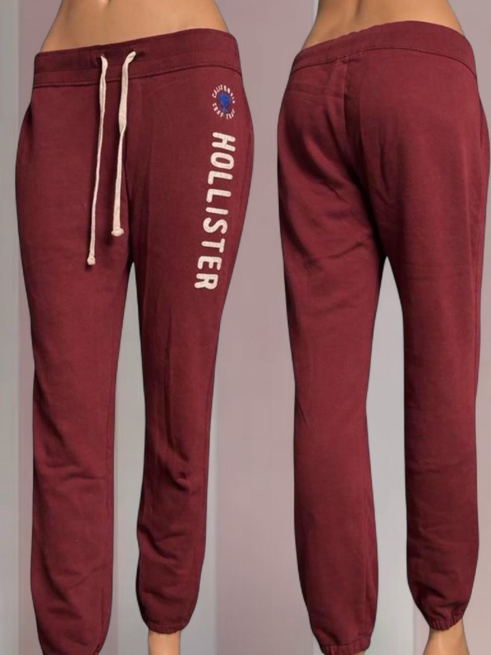 Hollister vintage Y2K burgundy sweatpants